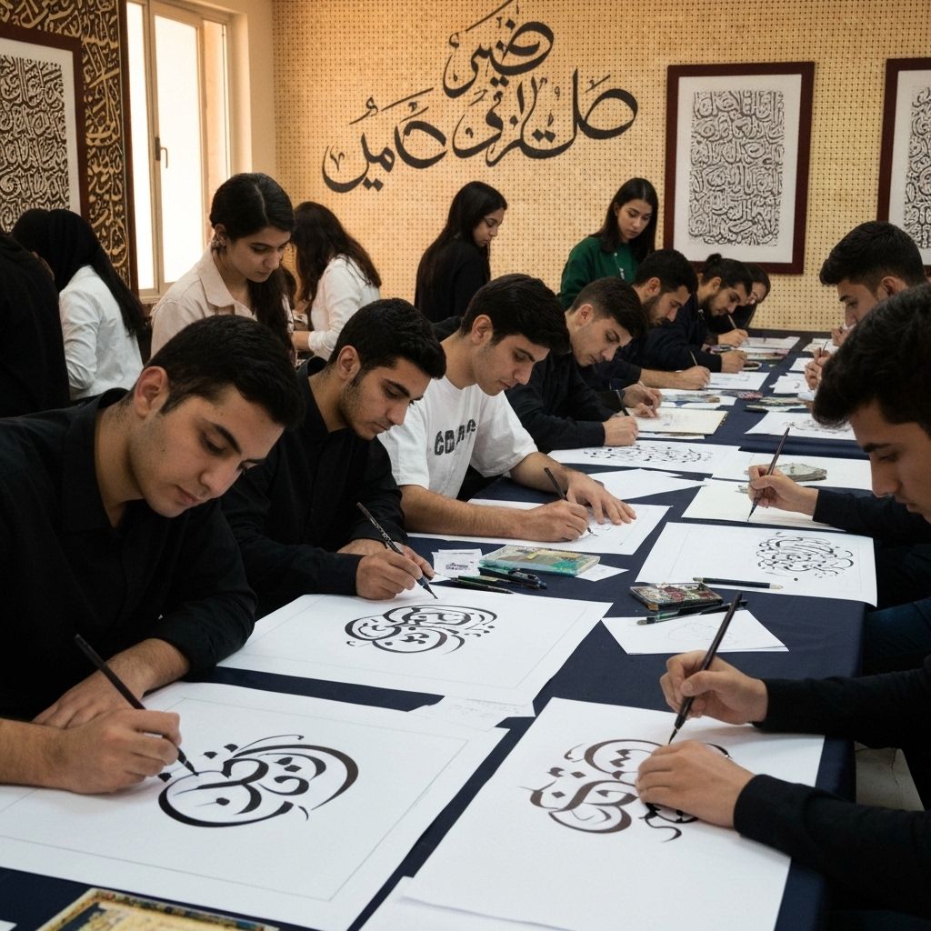 مسابقة الخط العربي والزخرفة